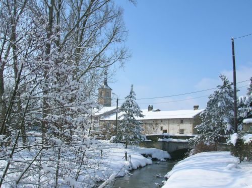 Saint Oger sous la neige